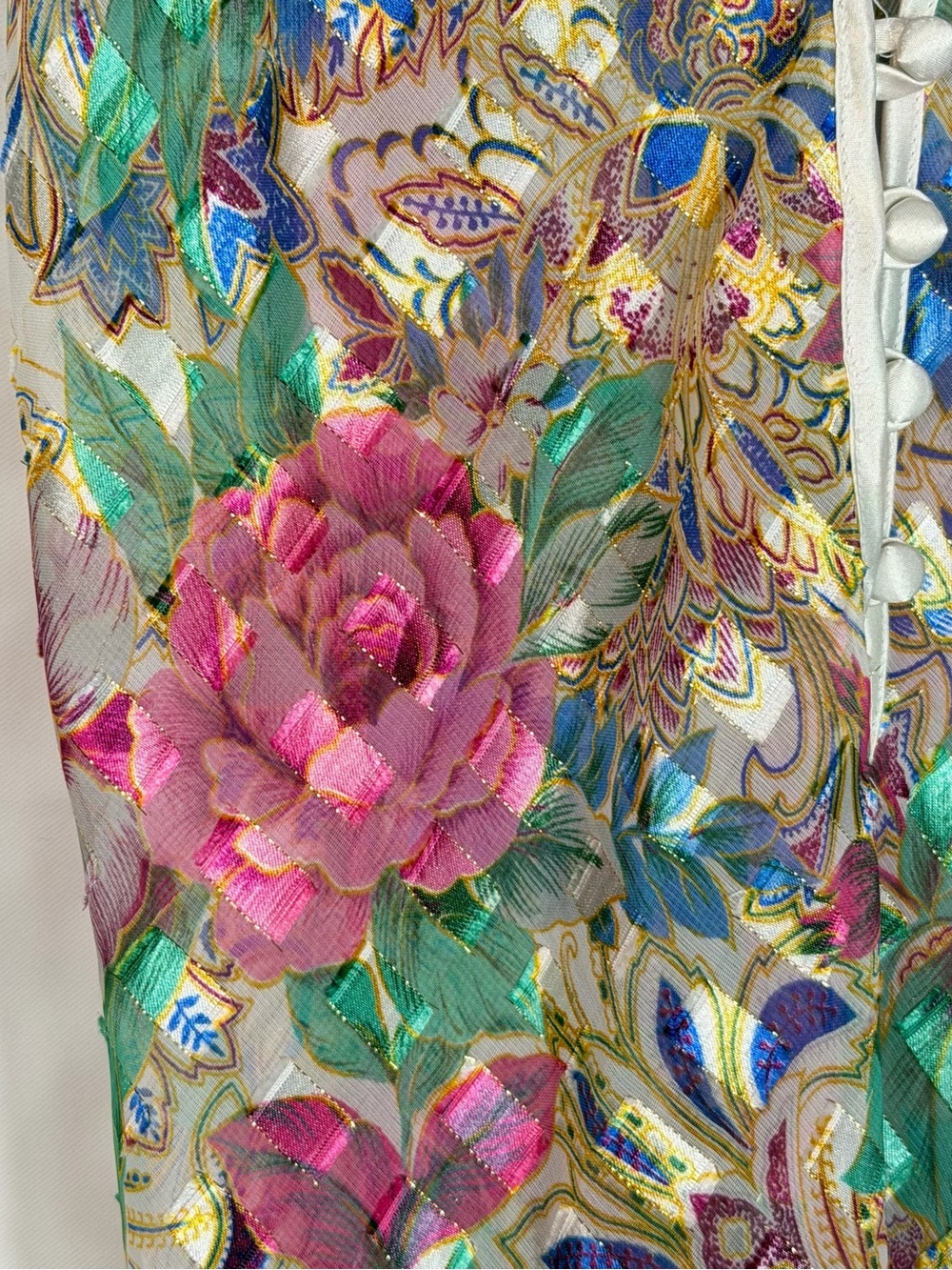 Vintage Victoria Secret Lingerie One Piece Body Suit Gold Label Medium Metallic - Picture 4 of 13